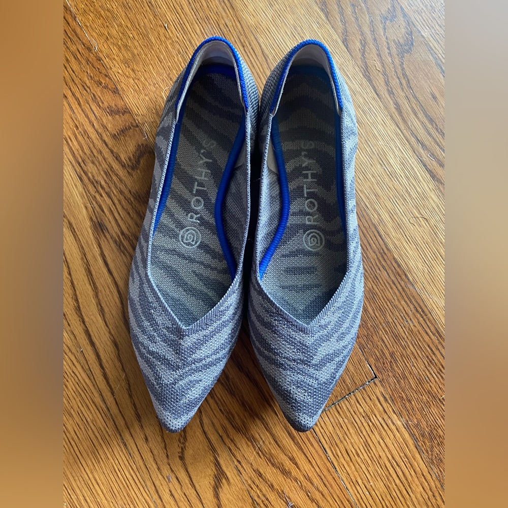 Rothy’s zebra print flats
